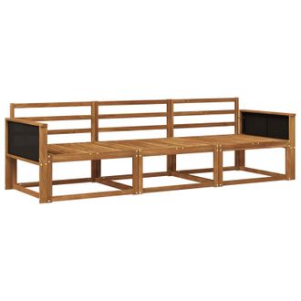 vidaXL Conjunto De Sof&aacute;s De Exterior 3 Pcs Natural Vidaxl