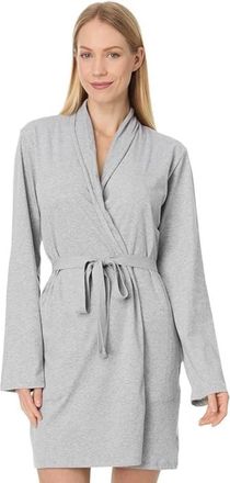 Skin Skin Natural Juliana Robe Women Heather Gray Tie Waist Long Sleeve DDR2556