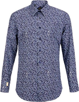 Billionaire Boys Club Silver Cut Shirt - Heren - Casual Overhemden - Veelkleurig - XS - Katoen - Overhemden