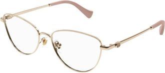 Gucci Cat Eye Optical Frame - Dames - Brillen - Roze - 55 MM - Accessoires