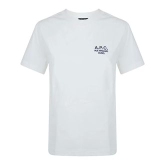 A.P.C. T-Shirts, male, White, Size: XS Standard Rue Madame T-shirt