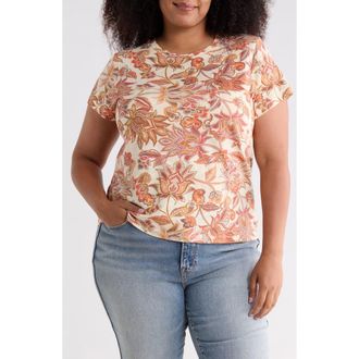 Sanctuary Cotton Blend Pocket T-Shirt in Soul Garden at Nordstrom Rack, Size 3X