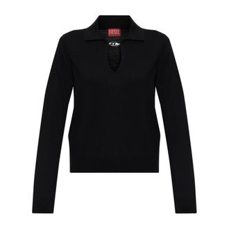 Diesel M-Lilli Polo Shirt - Tops - Mujer - Negro - 2XS