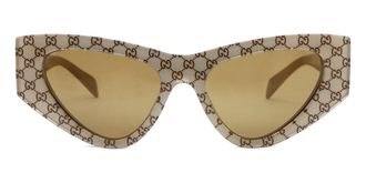 Gucci GG2019S 005 Womens Sunglasses Brown Size 53 - Free RX Lenses - Free RX Lenses