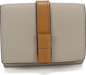 Loewe Beige Leather Wallet (Tri-Fold) (Pre-Owned)