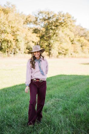 SILVERADO Whitney Wide Leg Pants In Cabernet