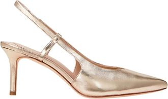 Ralph Lauren Schoenen, Dames, Geel, 37 EU, Leer, 802966875001 Hoge HAK Sandalen