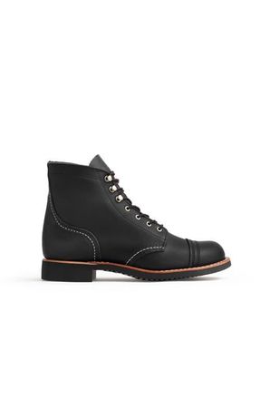 Red Wing Shoes Iron Ranger Boundary Leather Boot in Black Boundary at Nordstrom, Size 7.5