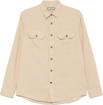 Canali Camicia in twill - Toni neutri