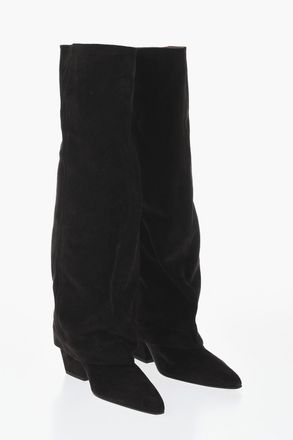 PARIS TEXAS Stivali JANE in Suede con Risvolto Tacco 6.5cm Paris Texas