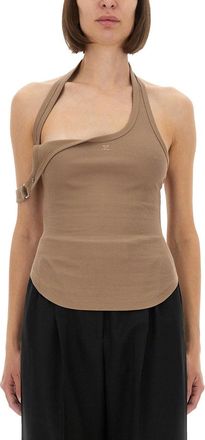 Courrèges Asymmetrical Tank Top-Donna