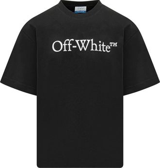 Off-white Big Bookish Skate S/S Tee - Heren - T-shirts - Zwart - S - Katoen - Tops