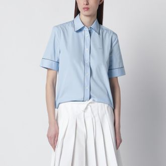 Prada Camicia azzurra cielo in cotone