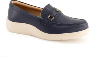 Andrea Womens casual comfort loafers Navy