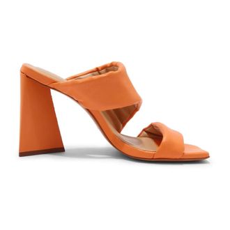 Carrano Heeled Mules - Dames - Muiltjes - Oranje - 36 EU - Leer - Schoenen
