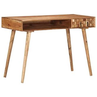 vidaXL Scrivania 110x50x76 cm in Legno Massello di Acacia vidaXL