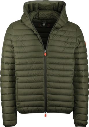Save The Duck Donkergroen zomerjas Save the Duck gewatteerd nylon capuchon