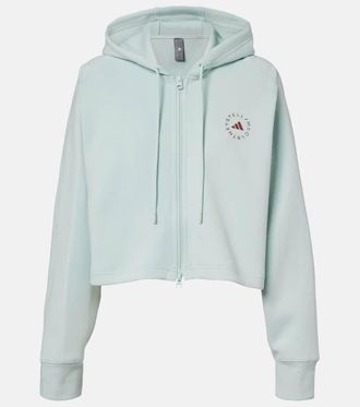 adidas by Stella McCartney aSMC Cro cotton-blend jersey hoodie