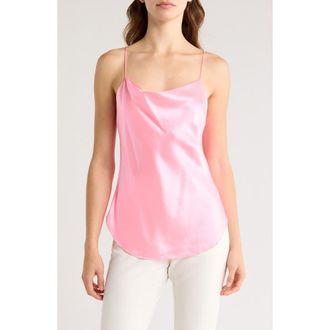 Cinq &agrave; Sept Marta Silk Camisole in Pink Lemonade at Nordstrom Rack, Size X-Small