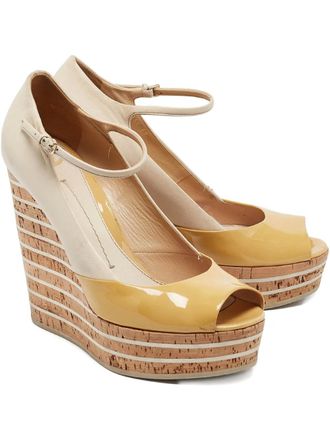 Gucci 1012058 Beige - women - Cork/Patent Leather/Leather/Leather - 39 - Neutrals