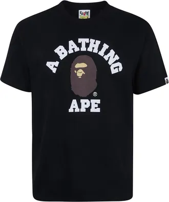 A Bathing Ape Camiseta College - Tops - Hombre - Negro - 2XL
