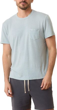 Marine Layer Relaxed Fit Hemp & Cotton T-Shirt in Surf Spray at Nordstrom, Size Xx-Large