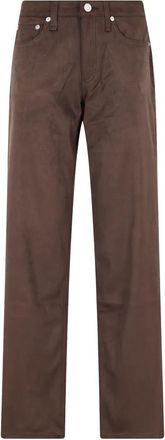 Rag & Bone Straight Broeken - Dames - Straight fit broeken - Bruin - W27 - Su&egrave;de - Broeken