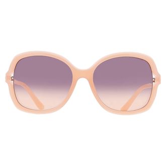 Guess Smoke Gradient Butterfly Ladies Sunglasses GF00057 44B 60