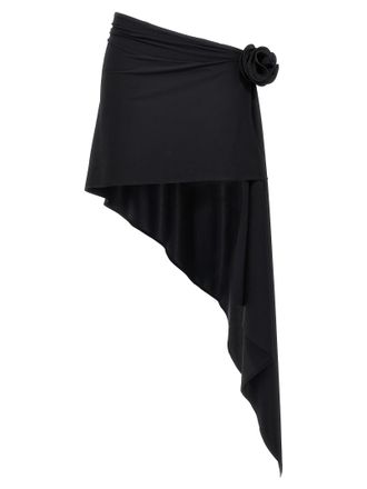 スカート MOSCHINO Jewel button nylon blend skirt Black Moschino Jewel Button Nylon Blend Skirt | Balardi
