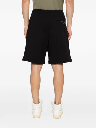 Maison Kitsun&eacute; Cotton Drawstring Shorts - Black