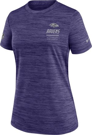 Nike Baltimore Ravens Sideline Velocity Nike Womens Dri-FIT NFL T-Shirt in Purple | 03EY52M8G-7VD