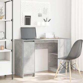 Berkfield Home Desk Concrete Grey 120x42x76 cm Engineered Wood | Size: 120 x 42 x 76 cm