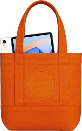 Generic Halloween Canvas Tote Bag - Trick or Treat Canvas Bag | Large Capacity Holiday Festive Carrier for Travel Shopping Vacation Outdoor Beach Business Tri