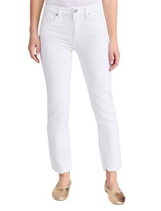 Paige Cindy With Grand Hem Jean In White Noise