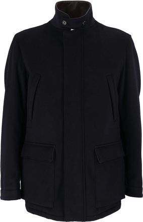 Lardini Black Cashmere Field Jacket