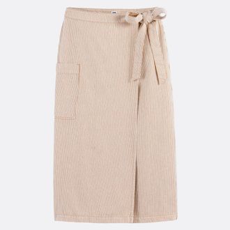 La Redoute Collections Midi gestreepte wikkelrok