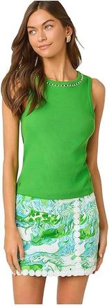 Lilly Pulitzer Vanna Knit Top Womens T Shirt Putting Green : XXS, Cotton/Spandex