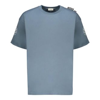 Isabella 1985 Tops, Heren, Grijs, S, Katoen, Katoenen T-shirt