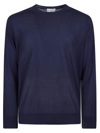 Ballantyne Plain Classic Crew Cotton Sweater