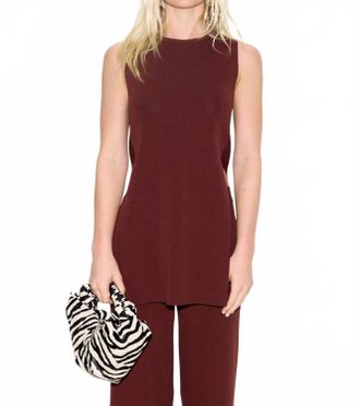 Simon Miller Canoga Sleeveless Knit Top In Choco Brown