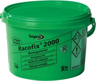Sopro Malta di montaggio Racofix 2000 1: 3 (acqua / malta) secchio da 5 kg Sopro