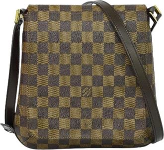 Louis Vuitton Pre-owned Cross Body Bags, female, Brown, Size: ONE SIZE Pre-owned Canvas Cross Body Bag