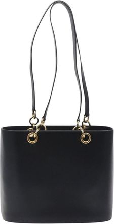 Ferragamo Black Leather Tote Bag (Pre-Owned)