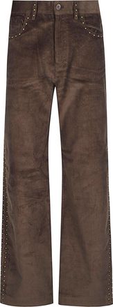 P.A.R.O.S.H. Connor Wide Leg Corduroy Cotton Wide-Leg Pants