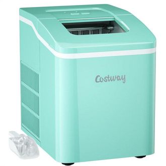 Costway Portable Countertop Ice Maker Machine with Scoop-Silver