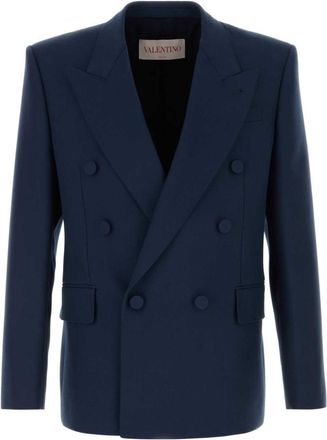 Valentino Garavani Navy blue wool blazer