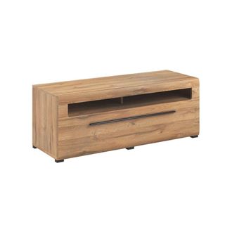 Petits Meubles Mueble tv 1 caj&oacute;n 140 cm madera paneles laminados blanco