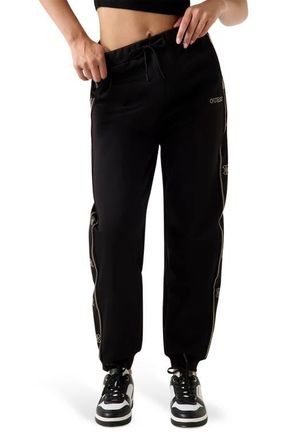 Guess Octavia Rhinestone Joggers in Black at Nordstrom, Size X-Small
