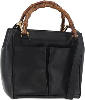 Gucci Pre-owned Handbags, female, Black, Size: ONE SIZE Pre-owned Vintage Hand Bag
