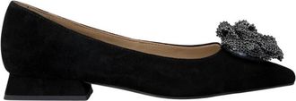 Alma En Pena Scherpe schoen bloem - Dames - Ballerinas - Zwart - 38 EU - Schoenen